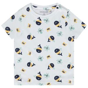 T-shirt met korte mouwen met print van zeedieren voor baby jongen 