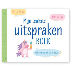 Boek NL Mijn leukste uitspraken boek Eenhorn 