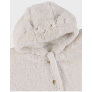 Poncho pour siège auto fausse fourrure Beige 