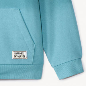 Sweatshirt met effen fleecekap voor jongens 