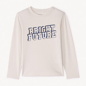 Langarm T-shirt met print voor jongen 