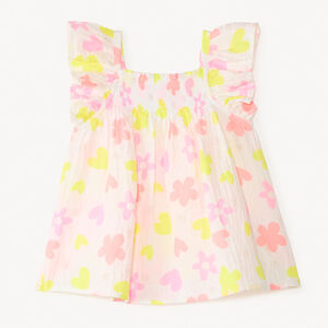 Tunic met volantjes en kleurrijke fantasiedruk voor meisjes 