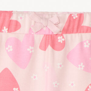 Short van geborsteld katoen met fantasiedruk voor meisjesbaby's 