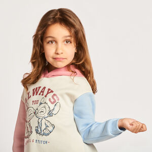 Robe à capuche en molleton Stitch Disney pour fille 