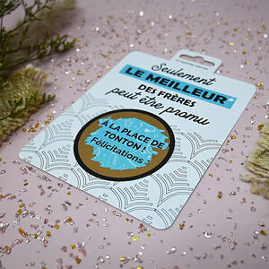 Carte à gratter "Tu vas être tonton !" 