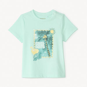 T-shirt manches courtes photoprint plage pour bébé garçon 