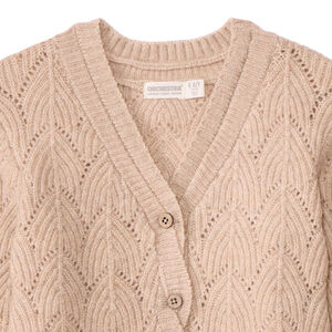 Vest in fantasiegebreid met torsadeknopen voor meisjes 