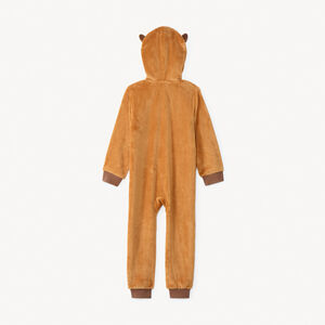 pyjama topper sherpa met geborduurde hertenjongprint voor jongens 