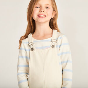 Robe salopette avec poches plaquées fille 