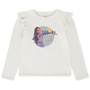 Lange mouwen T-shirt in jersey print Wish Disney voor meisjes 