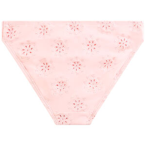 Maillot de bain 2 pièces triangle en broderie anglaise fille 