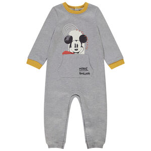 Speelpakje van gekaard molton met Disney-print Mickey voor babyjongens 