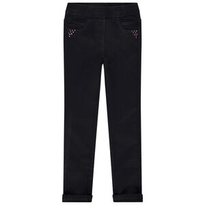 Jegging effet jean à strass pour fille 