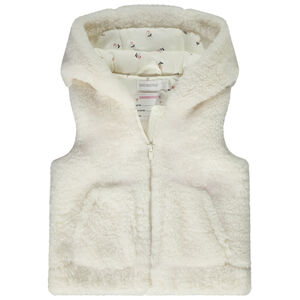 Gilet sans manches en sherpa moutonné pour fille 