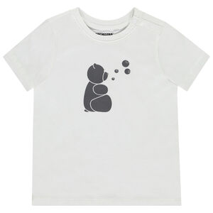 T-shirt manches courtes ourson et bulles pour bébé garçon 