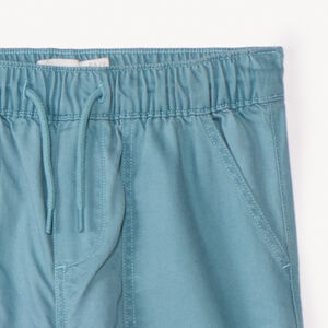 Joggingbroek in effen twill voor jongens 