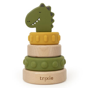 Stapeltoren in hout & siliconen 6m+ Mr Dino 