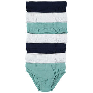 Lot de 7 slips en coton unis 