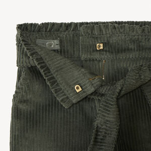 Short en velours côtelé + ceinture à nouer pour fille 