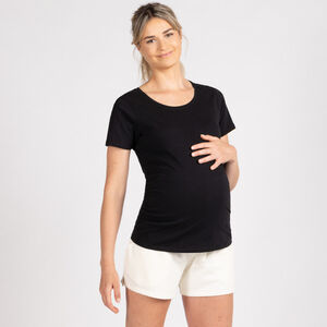 T-shirt de grossesse manches courtes uni 