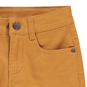 Pantalon slim en twill effet crinkle garçon 