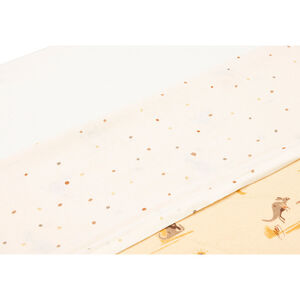 Hoeslaken 120 x 150 cm Kangaroots en Dusty Dots 