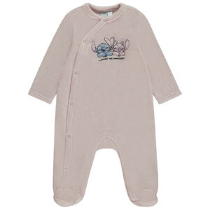 Dors-bien velours Stitch & Angel Disney pour bébé fille avec ouvertures différentes selon l'âge 