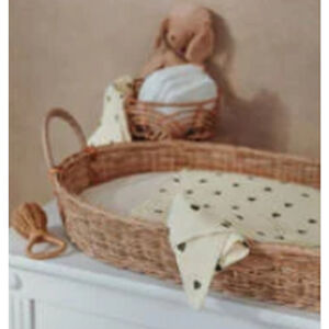 Lot de 2 langes en mousseline Sweetheart - Soft Sand/Black - 70x70 cm  