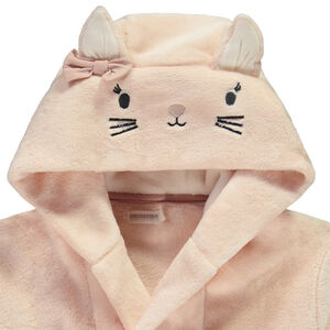 Robe de chambre ludique chat en sherpa pour fille 
