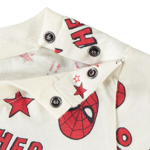 T-shirt met korte mouwen bedrukt met Spider-Man Marvel voor jongen 