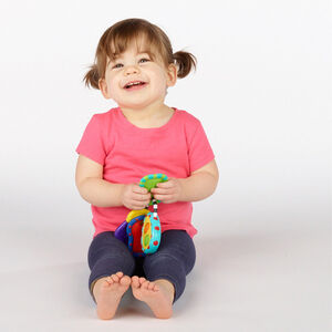 Muzikale en sensorische sleutels speelgoed met geluiden en verschillende texturen voor fijne motoriek 