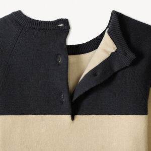 Gebreide trui met speels hondenpatroon voor babyjongens in drie kleuren 