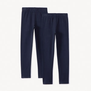 Set van 2 effen leggings voor meisjes 
