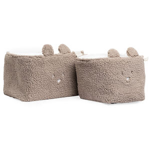 Opbergmanden 2PCS Bear Chocolate 