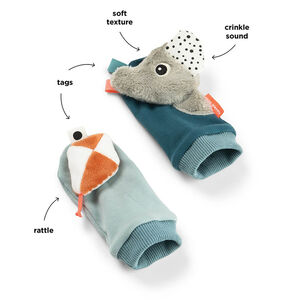 Speelse Sokjes met rammelaar Playground Blauw 