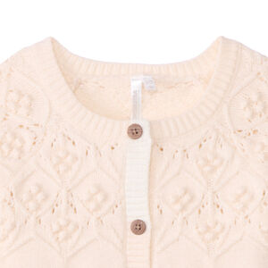 Oversized gebreid fantasievest voor babymeisje 