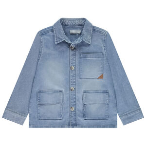 Overhemd effect denim zakken voor jongen 