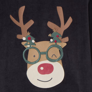 Set pyjama 2 pièces en velours à motifs Noël pour garçon 