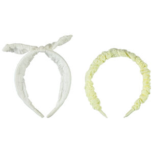 Set van 2 haarbanden in stof voor meisjes 