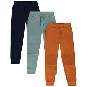 Lot de 3 joggings unis en molleton garçon 