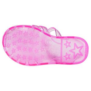 Strandsandalen in roze kleur doorzichtige 
