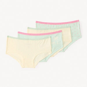 Set van 4 fantasie shorties met palmbomen voor meisjes 