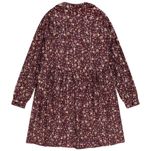 Robe manches longues imprimé fleuri pour femme 