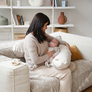 Coussin d'allaitement Big Flopsy 170cm avec housse en lin 
