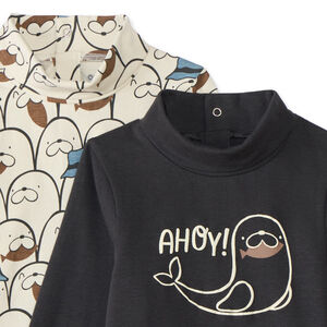 Set van 2 babyjongens turtleneck sweaters 