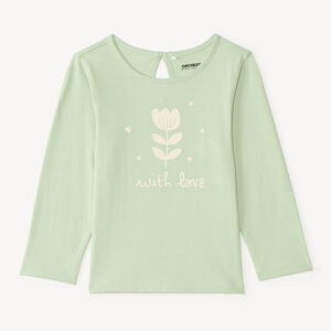 T-shirt manches longues print fantaisie pour bébé fille 