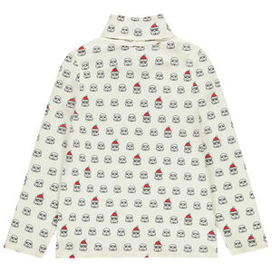 Sous-pull à sol roulé imprimé Star Wars Noël pour garçon 