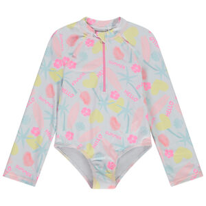 Exotisch bedrukt UV-beschermend badpak voor meisjes 