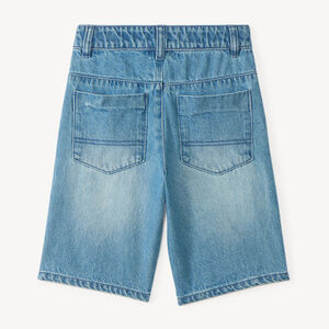 Denim skater bermuda voor jongens 