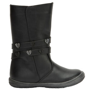 Laarzen met rits en hartjesbandjes voor meisjes 